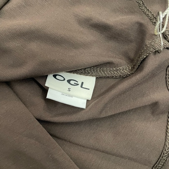 OGL Move Strapless Peplum Active Top Brown NWT Size Small - Picture 7 of 8